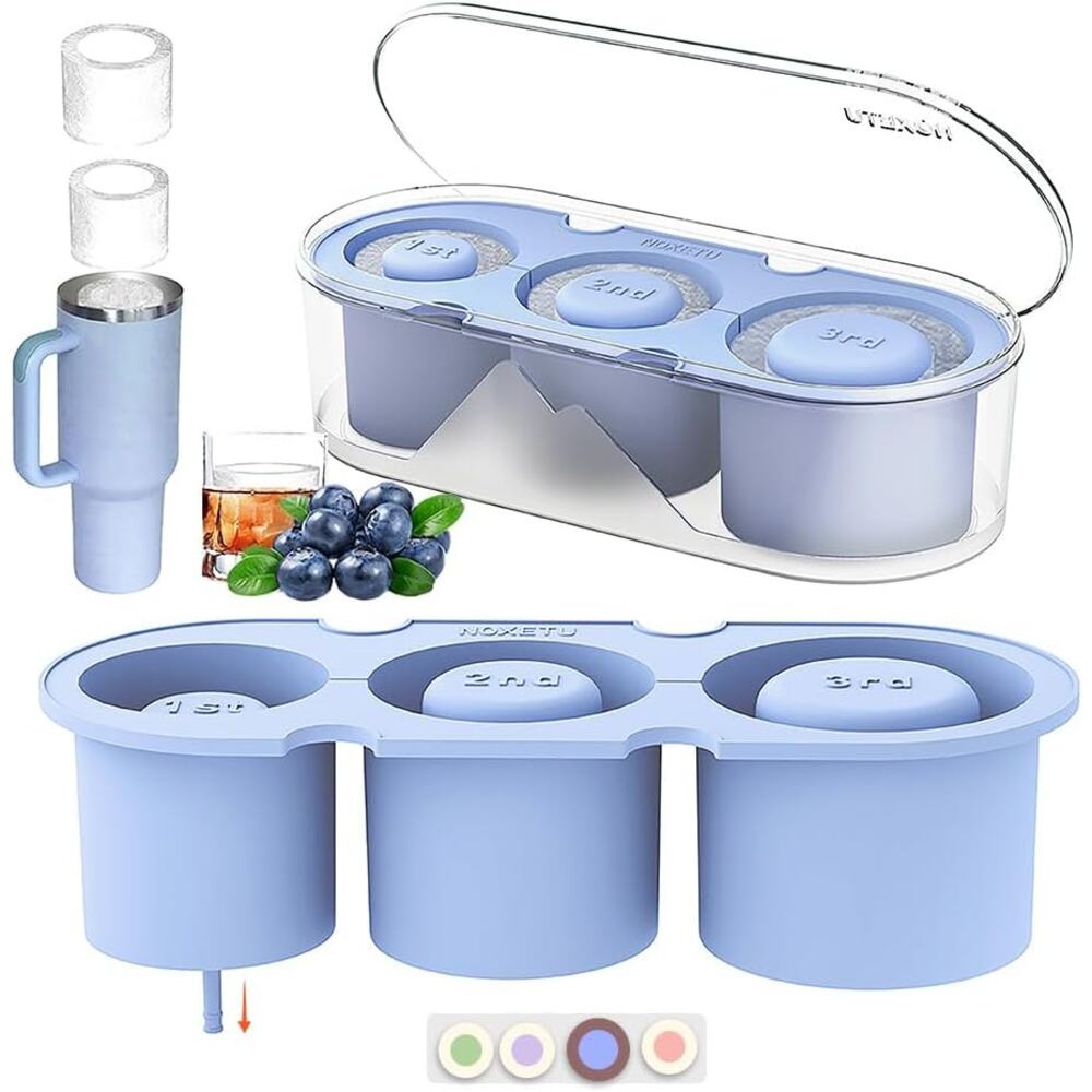 2PC Ice Mold for Stanley Cup 30/40 Oz - Easy Fill and Release Without Touching